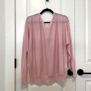 Merino wool J. Crew pink sweater